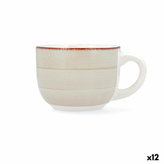 Cup Quid Vita Morning Ceramic Beige 470 ml (12 Units)-0